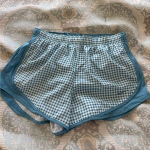 Nike Tempo Shorts - Blue Gingham